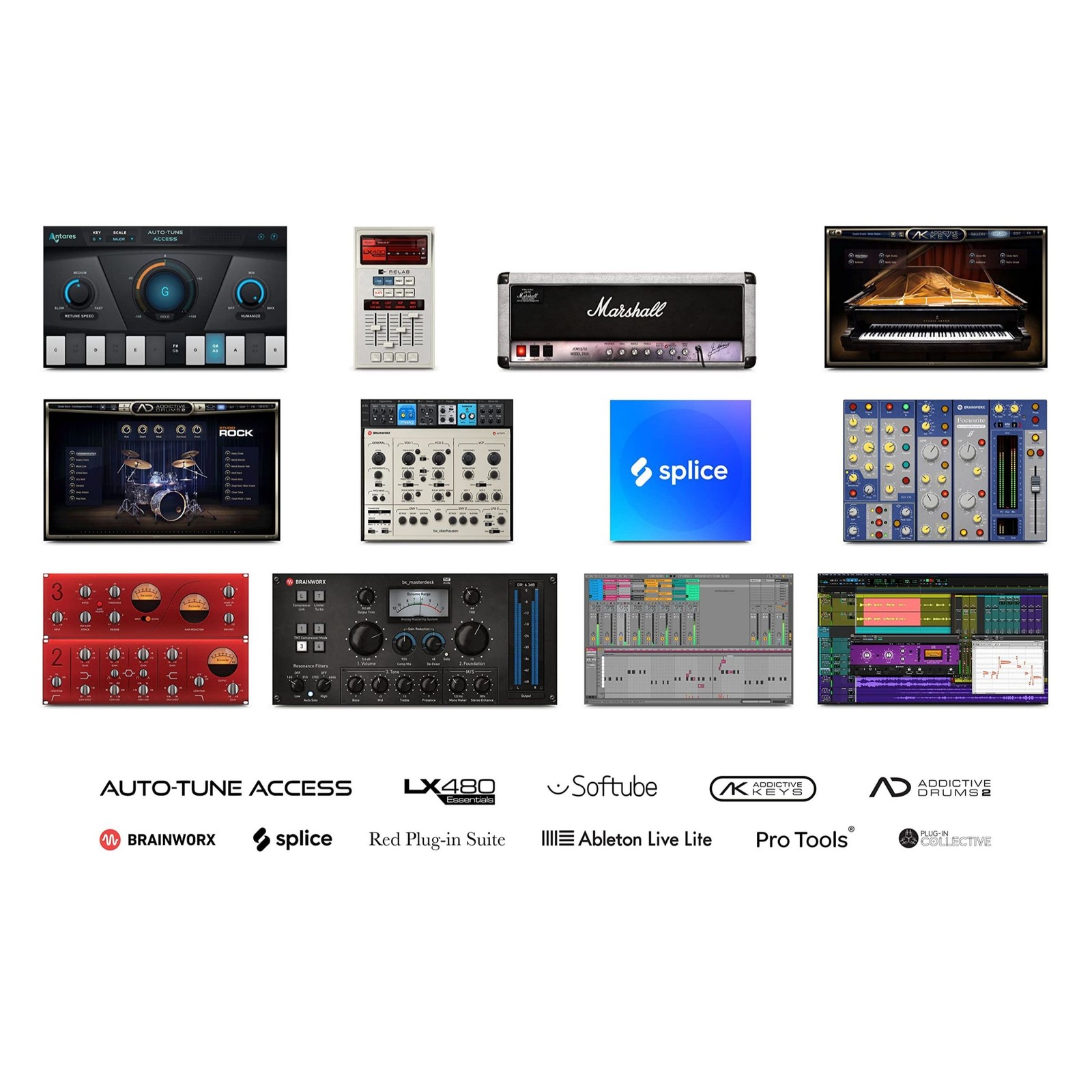 Focusrite Scarlett 2i2 Studio 3rd Gen USB Audio Interface Bundle with Mic & More