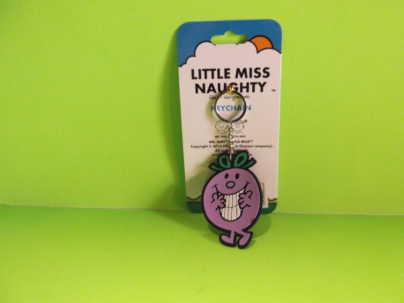 Little Miss Naughty One Sided Rubber Key Chain 2.75"in"in Tall 3E Trading, LLC