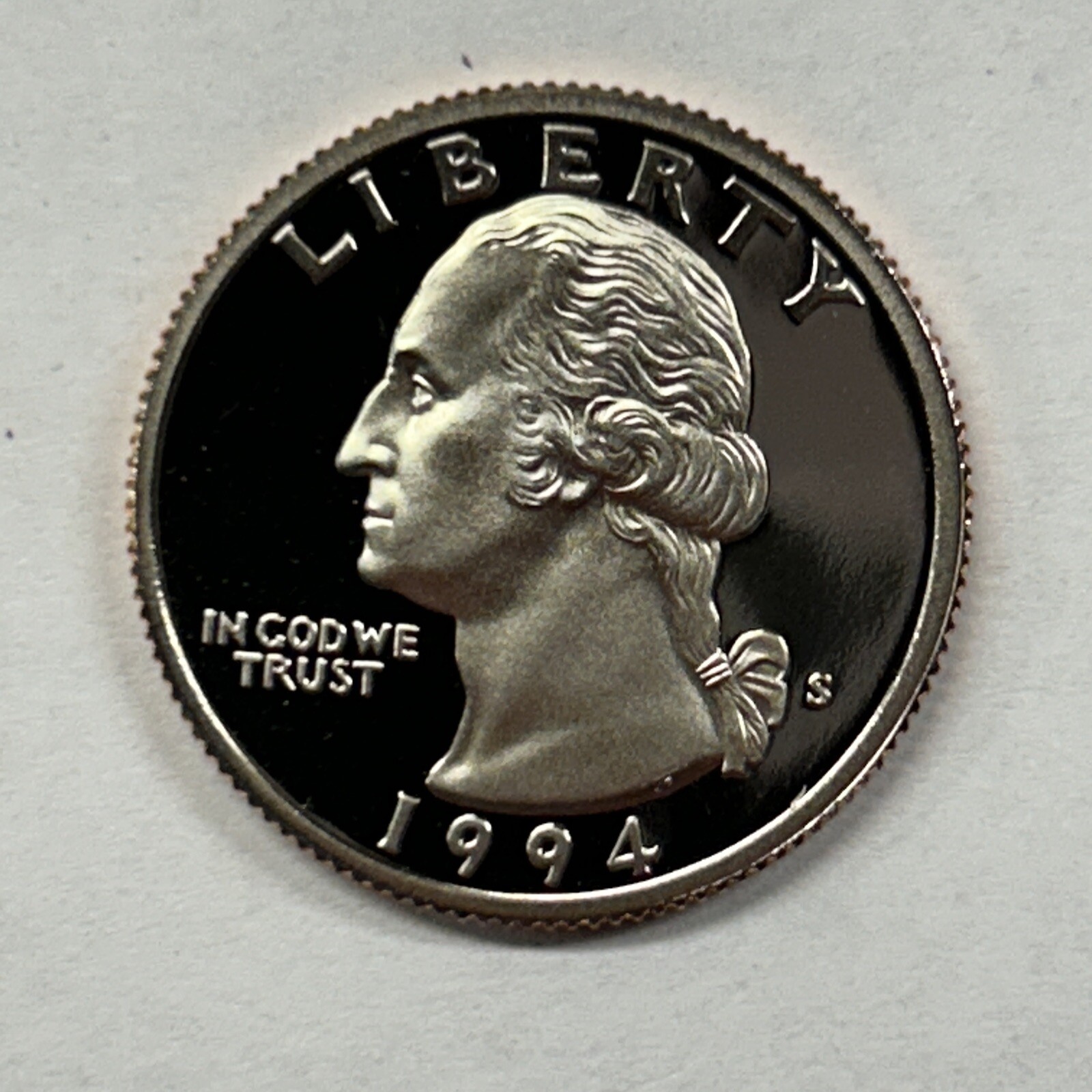 1994 S Washington Proof Clad Quarter from Proof Set