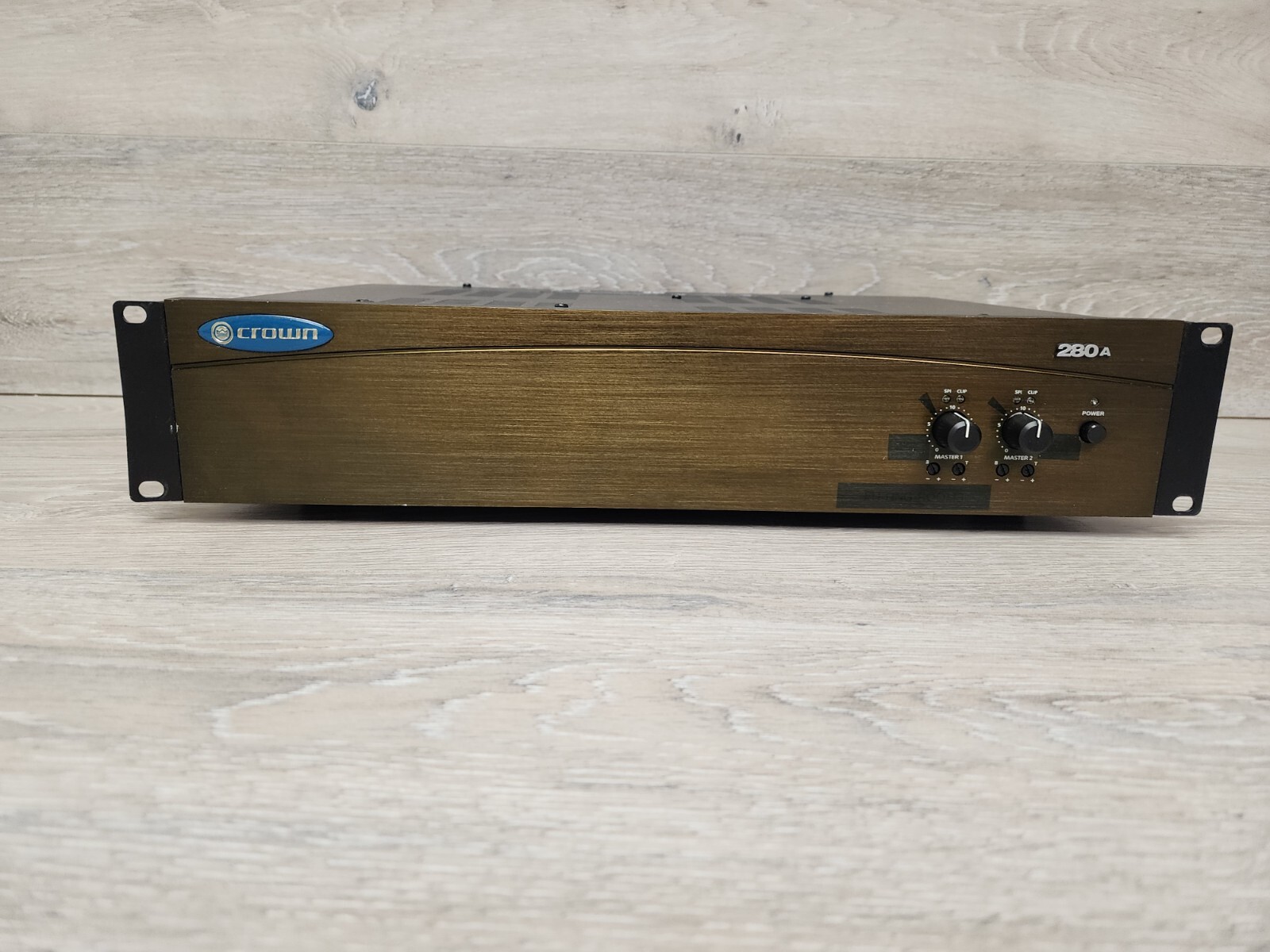 Crown 280A 80W 2 Channel Power Amplifier Amp Preamp Tested Working