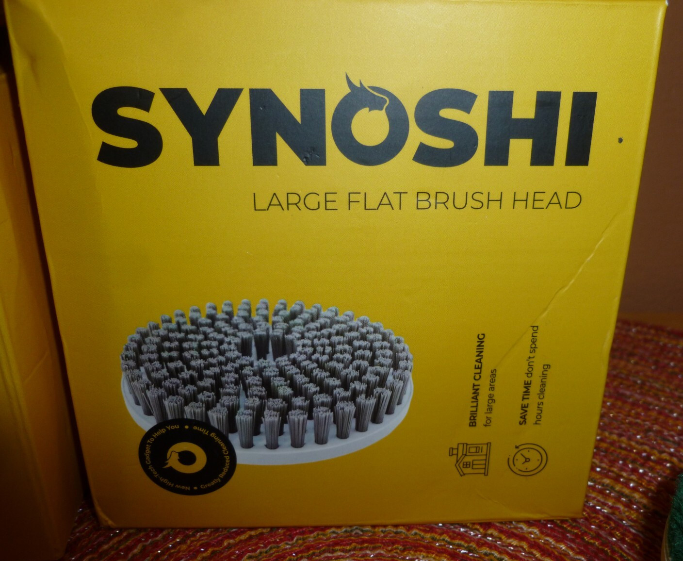 Synoshi® Replacement Cone-Shaped Brush, large flat, sponge heads, charging cord