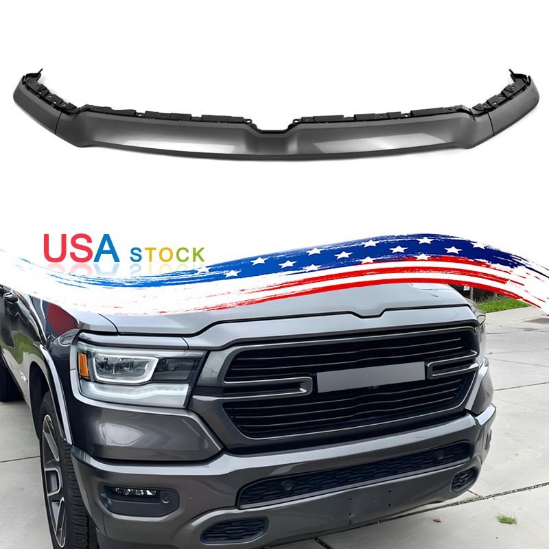 Granite Crystal Painted Front Bumper Grille Trim Molding Fit 2019-2024 Ram 1500