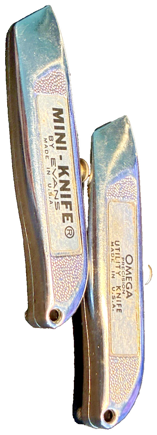 Mini Knife By Evan’s Retractable Blade Mini Knife By Omega Utility Knife Made US