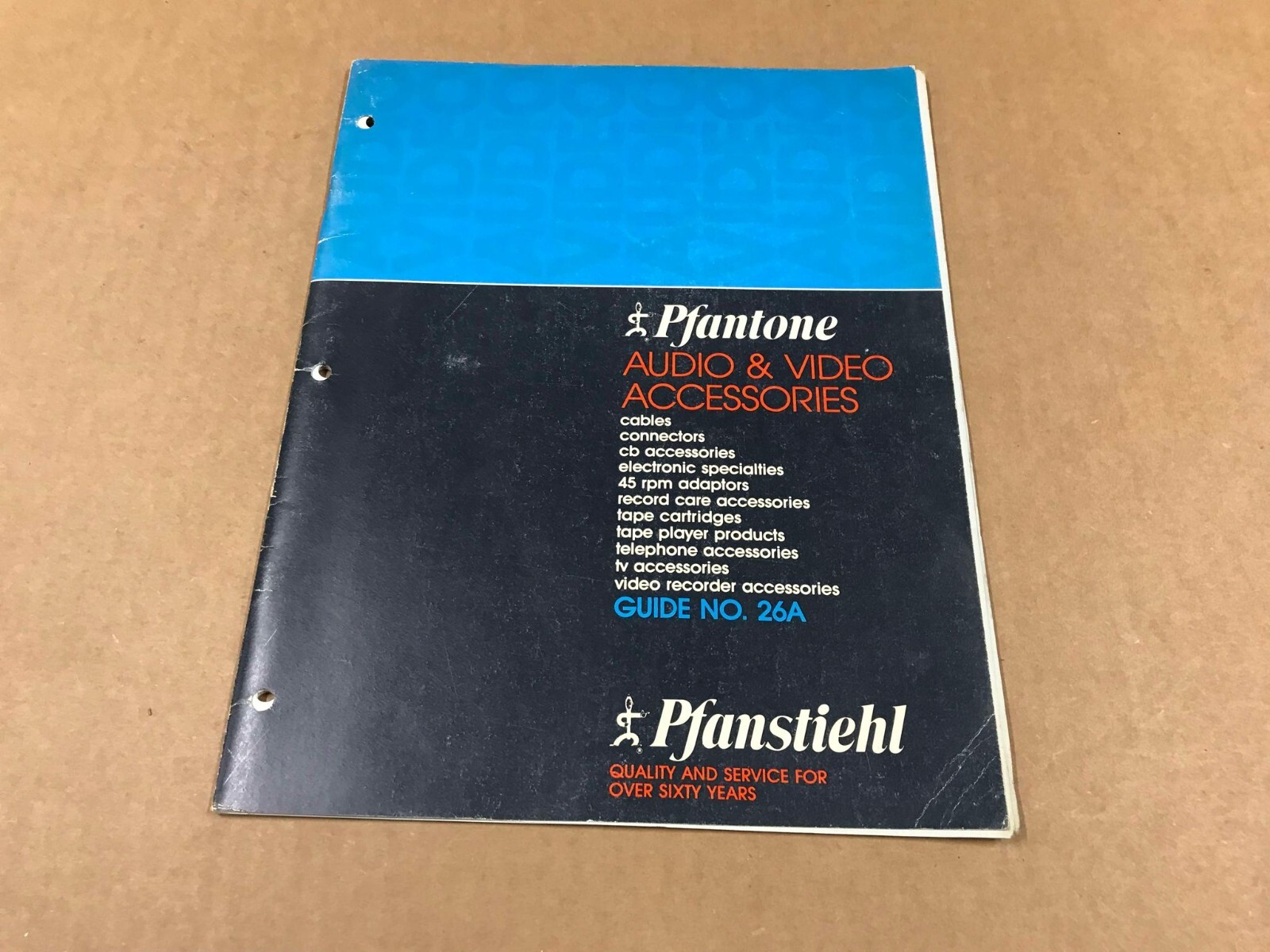 VTG Pfanstiehl Pfantone Audio & Video Accessories Catalog- Needles/Cords/Cables