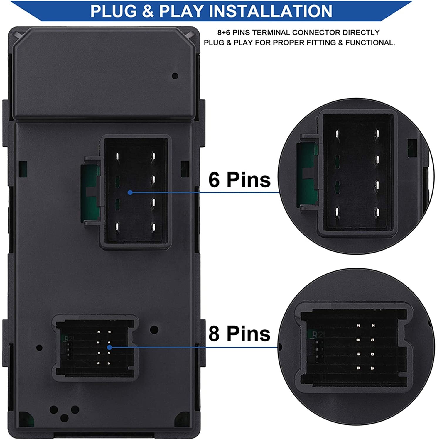 Driver+Passenger Window Switch+Door Lock+Mirror Control for 2007-2013 GMC Chevy