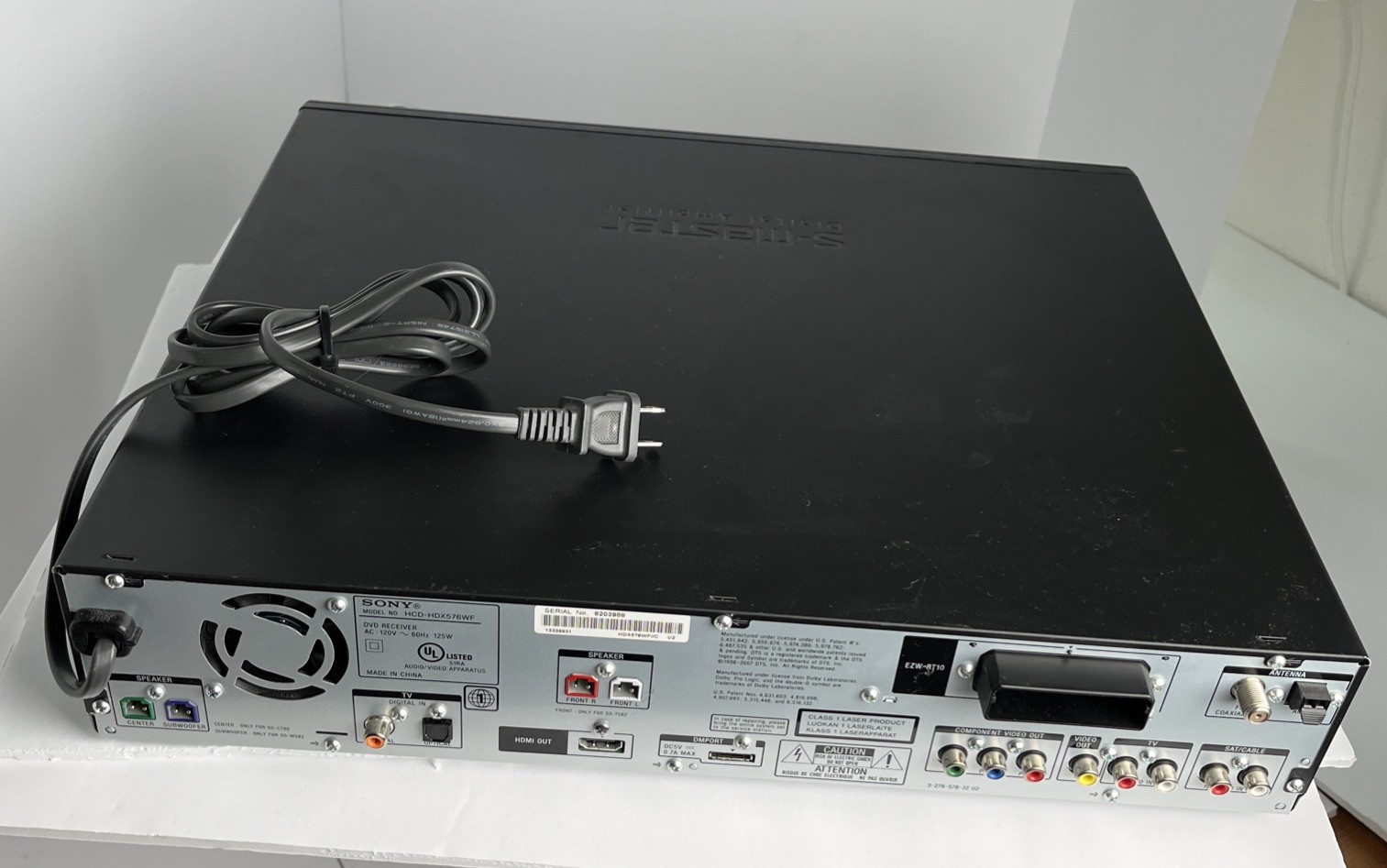 SONY DAV-HDX576WF 5-Disc Home Theatre Receiver & Remote - Powers On “protector”
