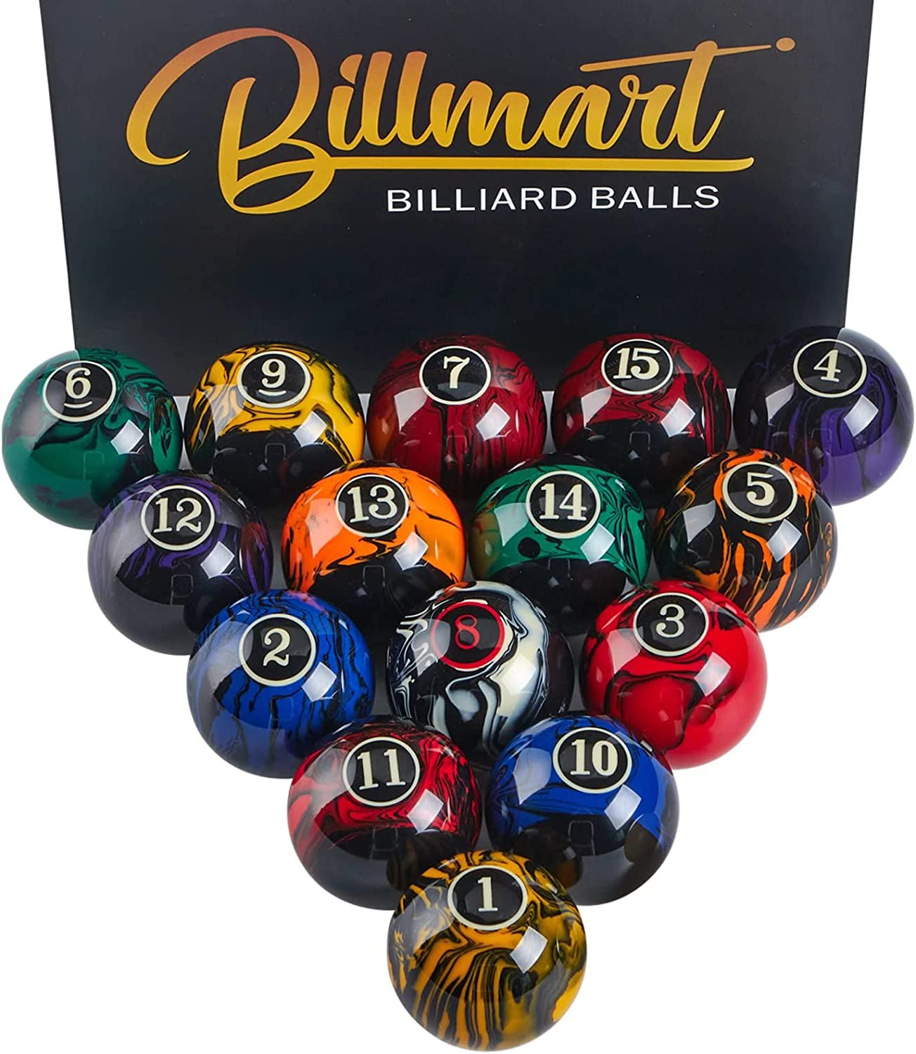 Premium Billiard Balls Pool Table Accessories 2-1/4" Regulation Size 16 Pool Bal