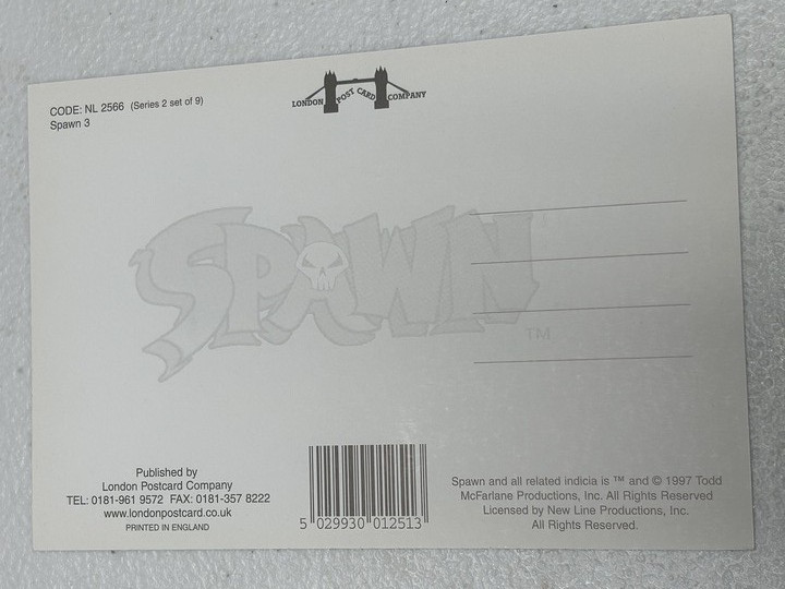 1997 Spawn Postcard SET OF 5 Todd McFarlane