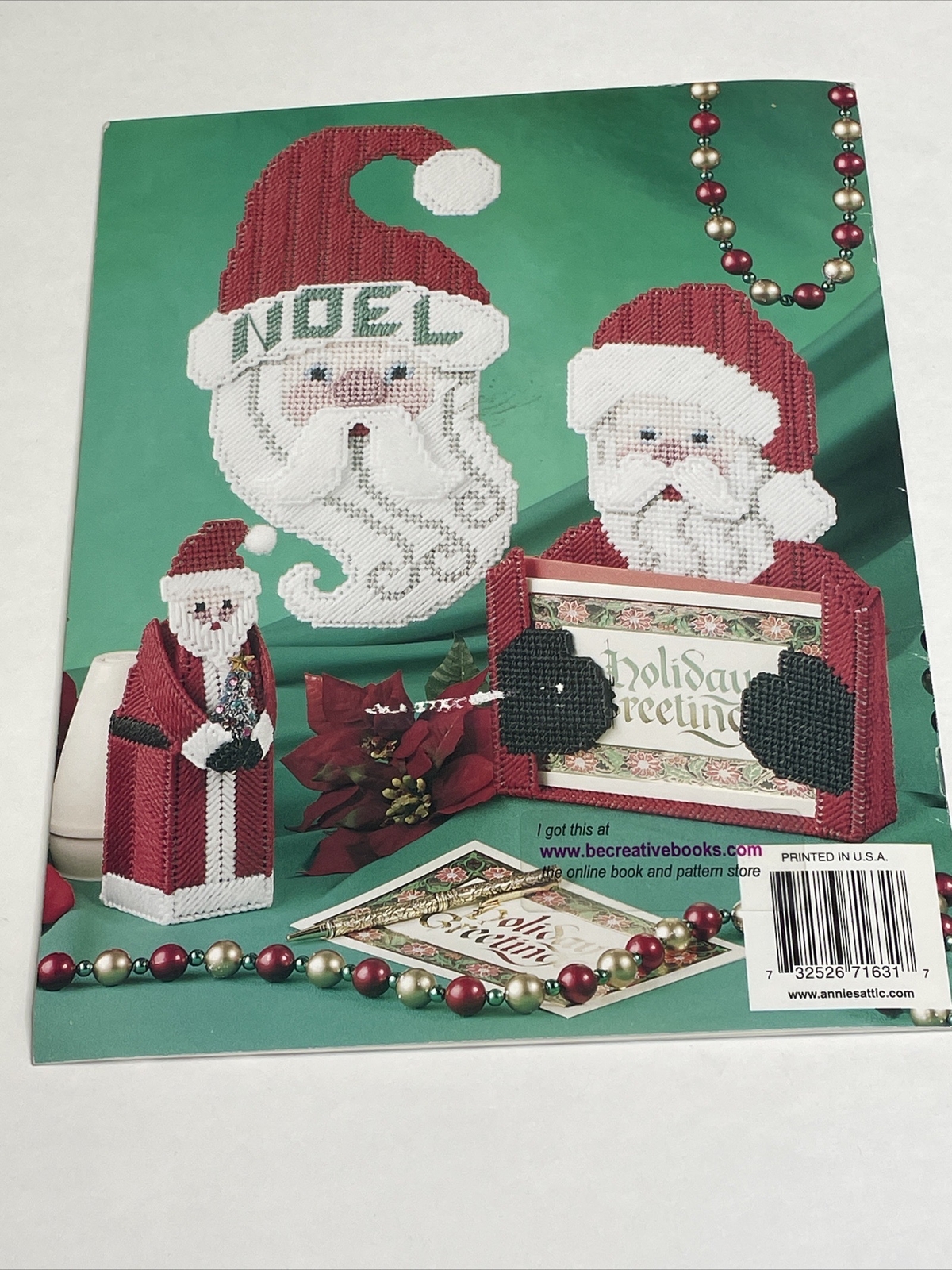 Annie's Attic Here Comes Santa 6 Designs Plastic Canvas Pattern