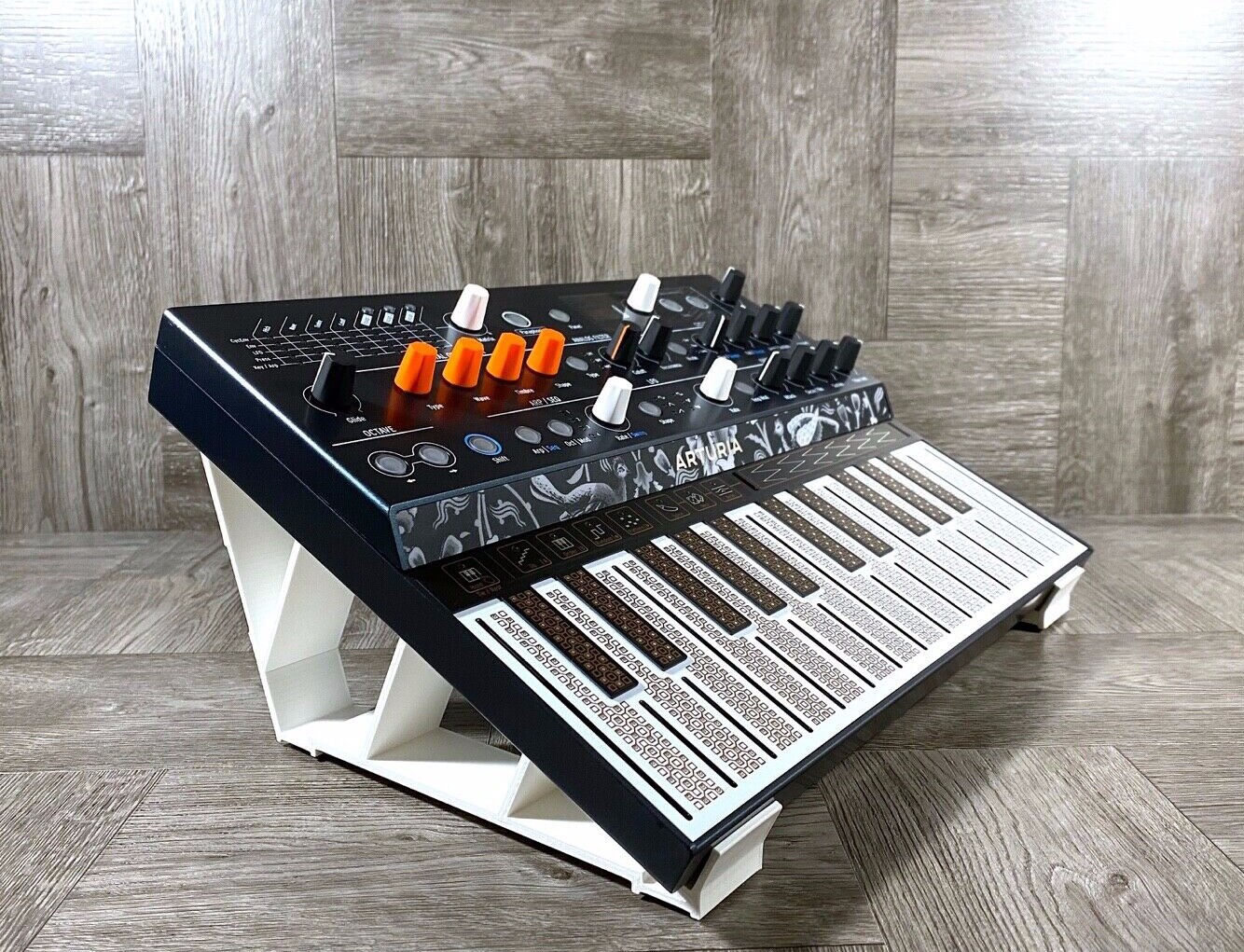 25º Angle Stand for Arturia MicroFREAK Synthesizer - Color WHITE - US Seller