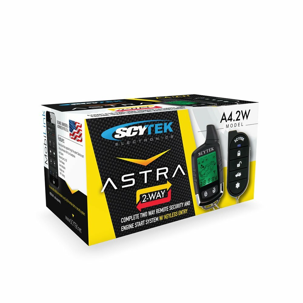 Scytek A4.2W Remote Engine Starter Car Alarm Security System Door Lock actuator