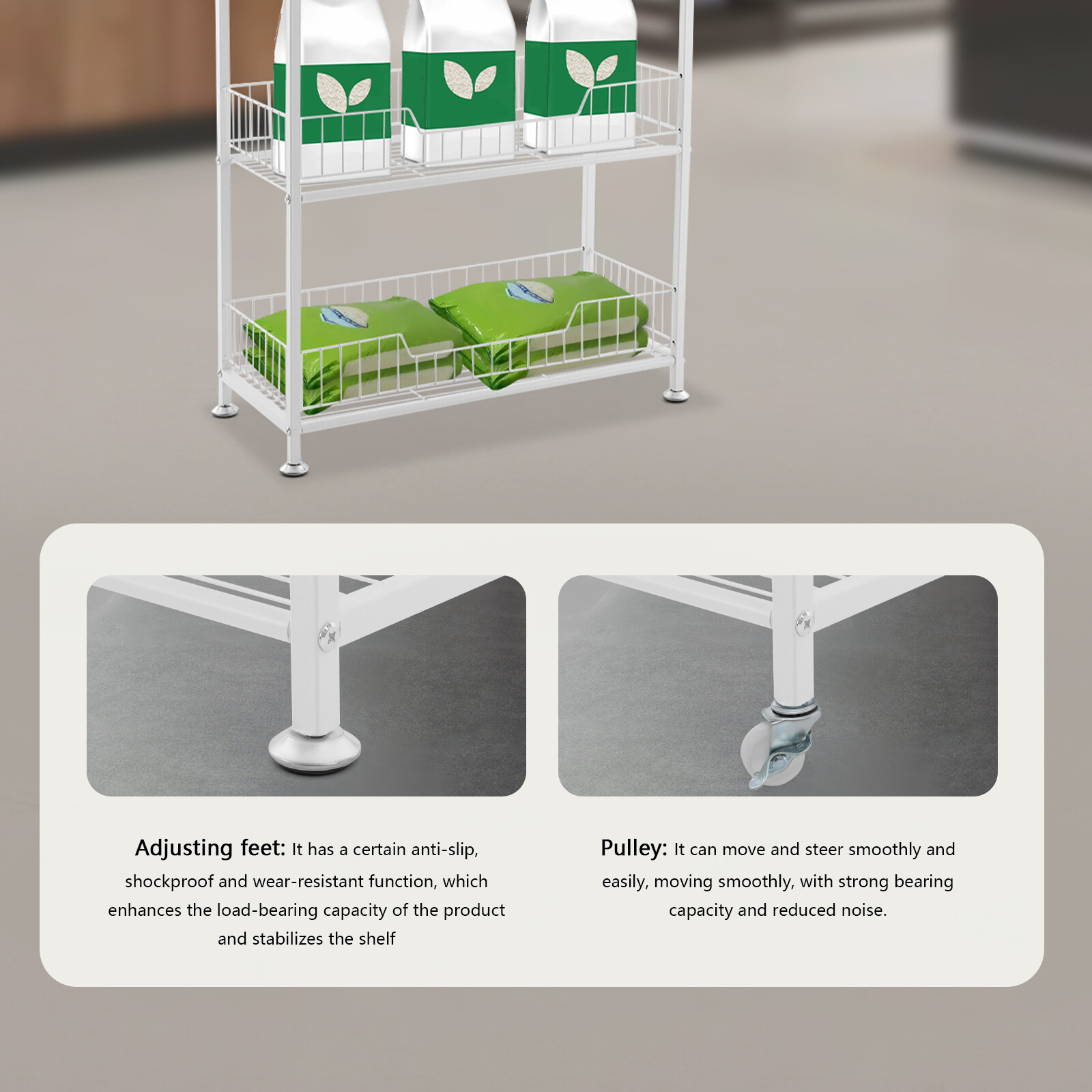 4 Tier Retail Display Rack Snack Display Organizer Snack Rack Stand?with Hooks