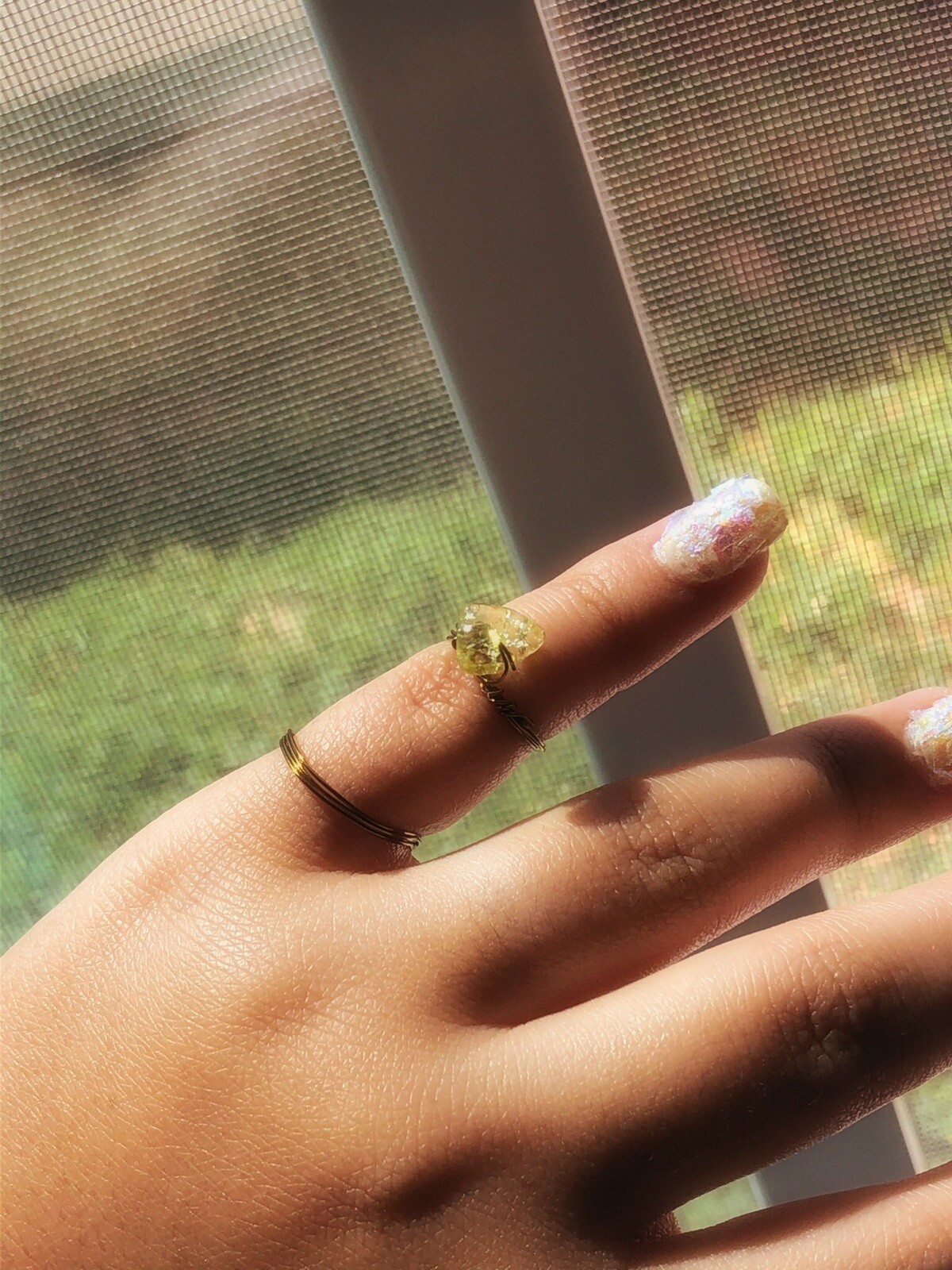 handmade wire wrapped rings