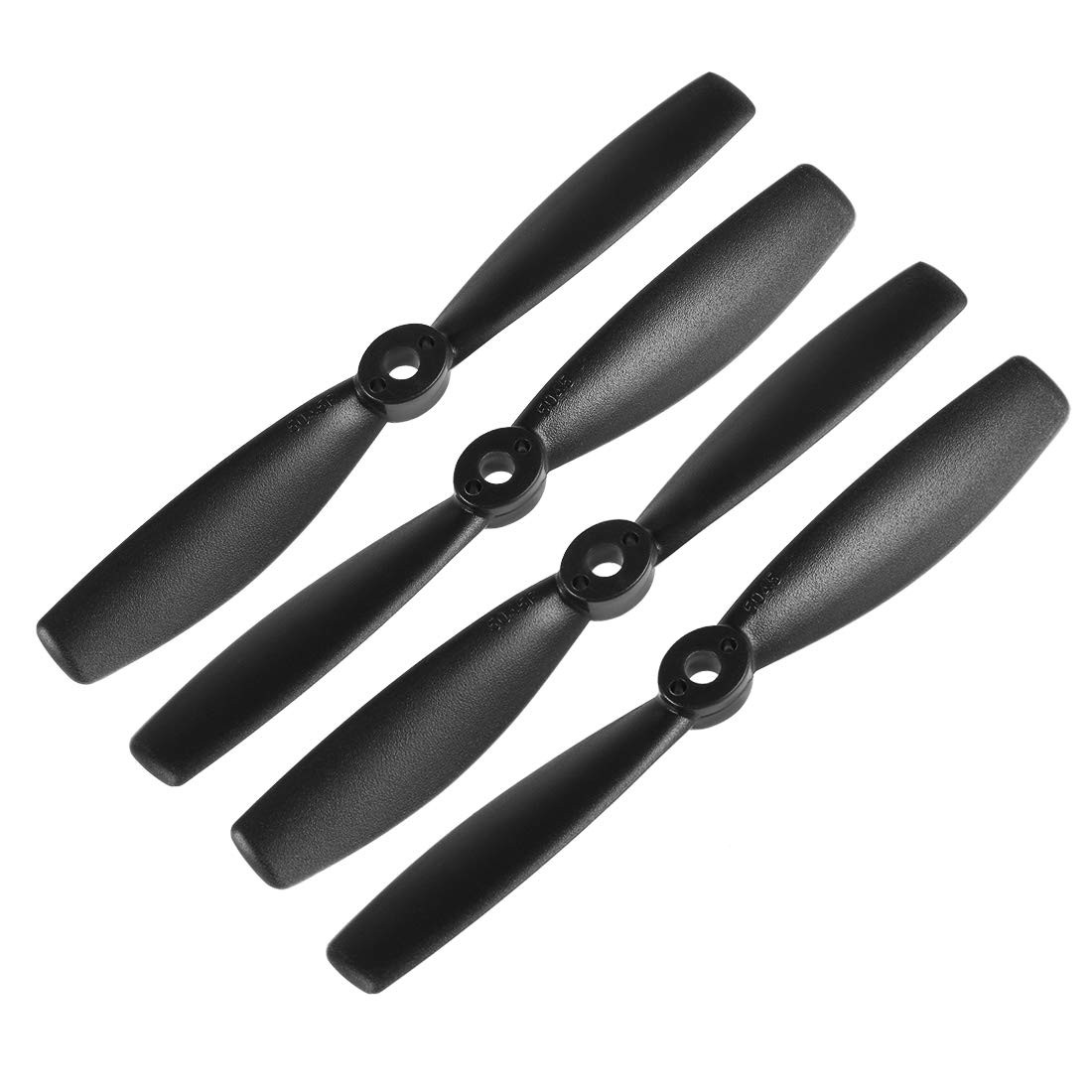 uxcell Bullnose Propellers 5045 5x4.5 Inch CW CCW 2-Vane for RC 2 Pair, Black