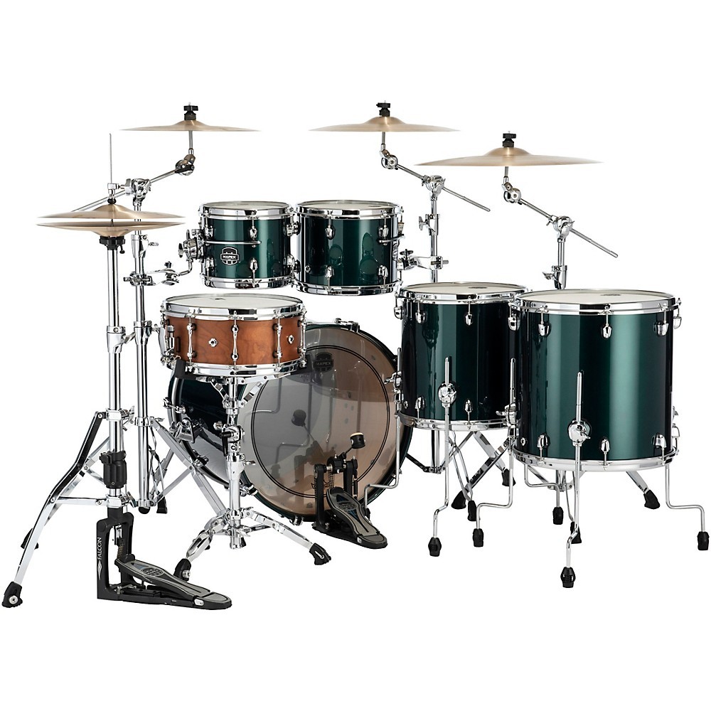 Mapex Saturn Evolution Workhorse Maple 5-Piece Shell Pack 22" Bass Brunswick Grn