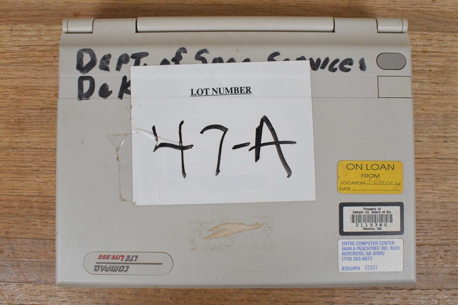 UNTESTED Vtg Compaq LTE LITE 25E Laptop Computer AS IS For Parts or REPAIR