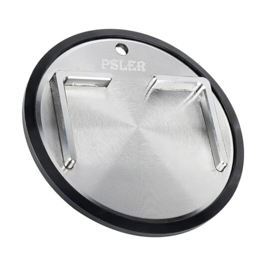 Upgraded 304 Stainless Steel Motorcycle Kickstand Pad with Non-Slip Rubber