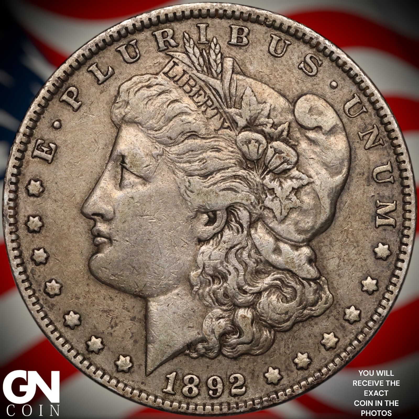 1892 P Morgan Dollar A9858
