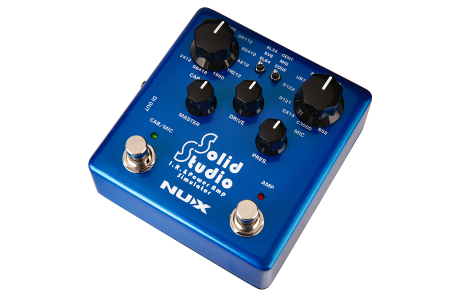 NUX NSS-5 Solid Studio IR+ Power Amp Simulator Pedal - Record Direct New!