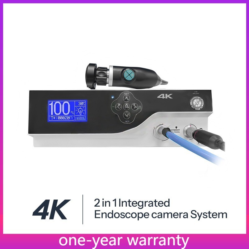 4K UHD ENT 2 in 1 Integrated Endoscope Camera System Laparoscopic W/Light Source