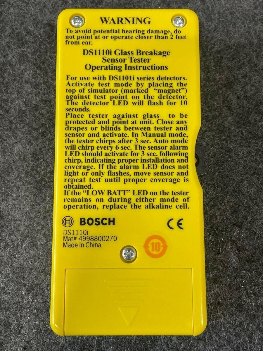 BOSCH SECURITY DS1110I Security CCTV Systems Glass Break Tester