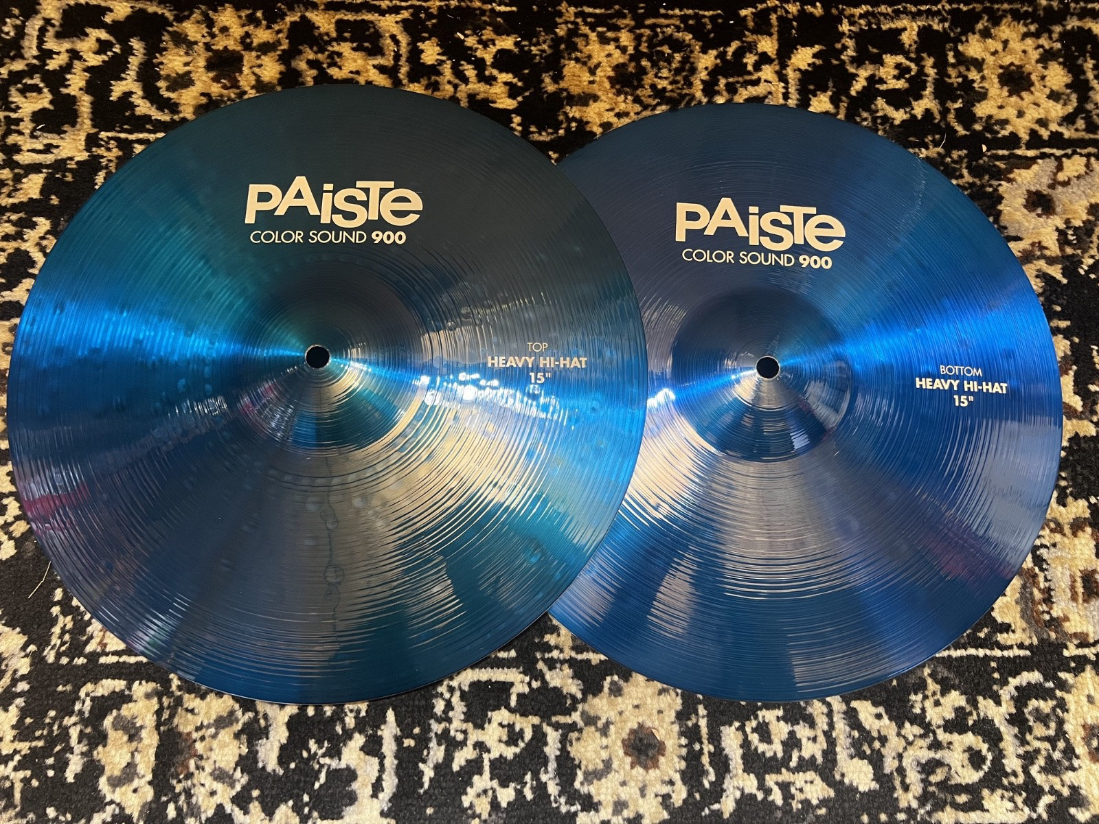 Paiste 15" Color Sound 900 Series Heavy Hi-Hat Cymbals (Pair) - Blue