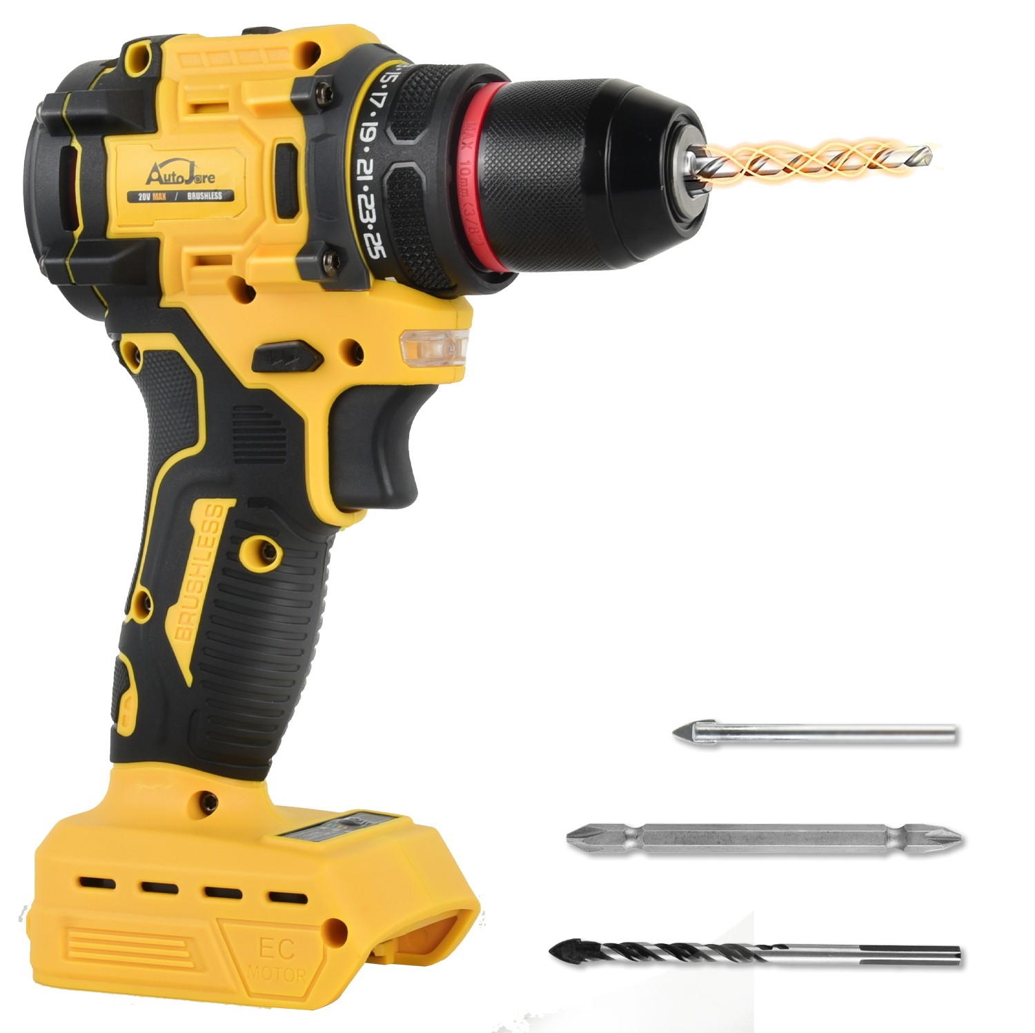 3/8" Brushless Cordless Drill for DeWalt 20V MAX Battery Bare Tool