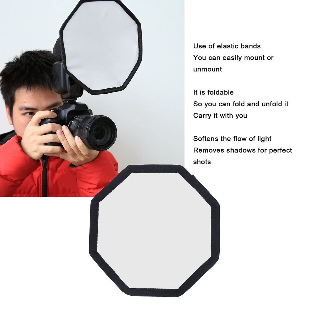 Durable 20cm/7.87" Octangle Style Foldable Soft Flash Light Diffuser Softbox USA