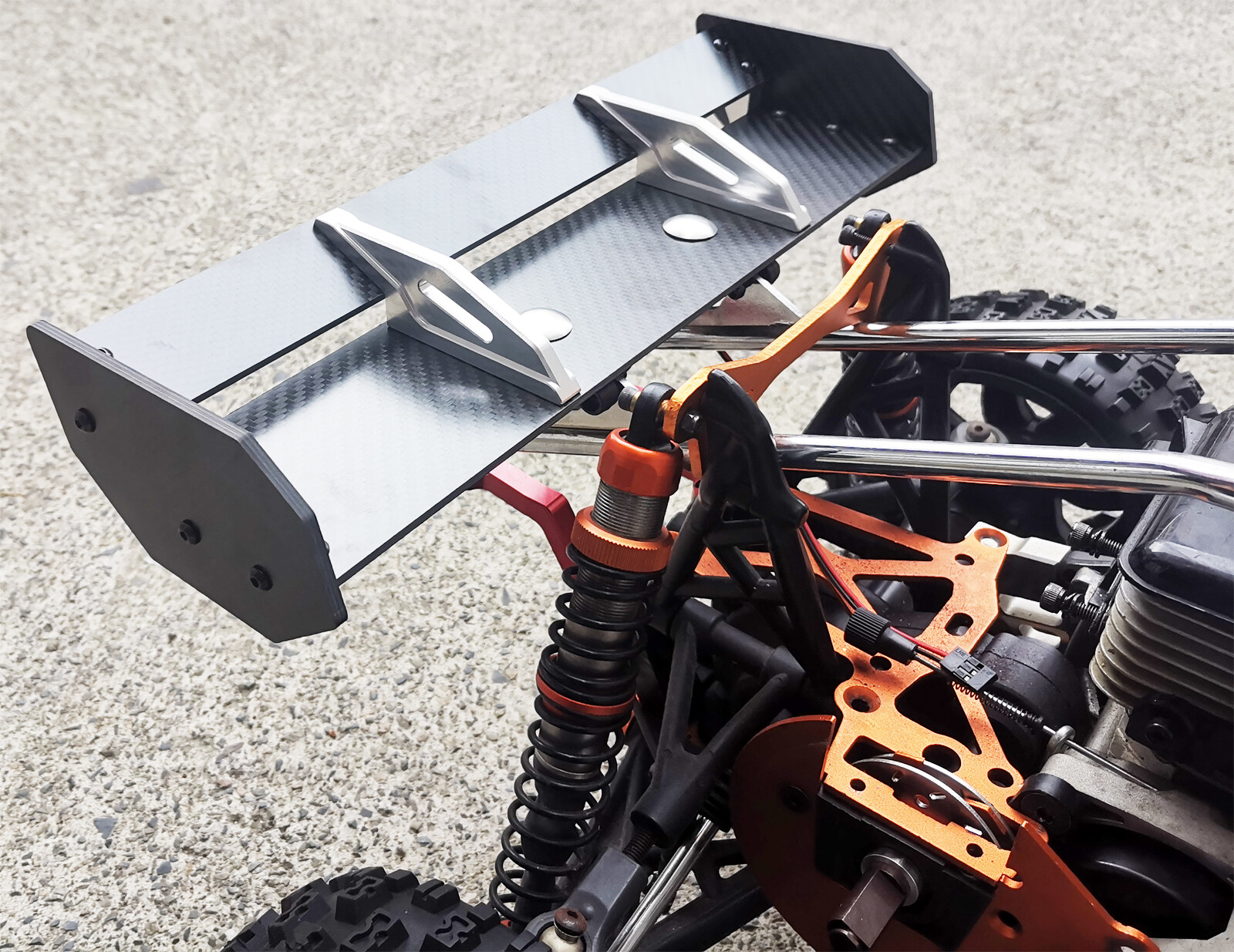 Carbon Fiber Wing For HPI ROVAN BAJA BUGGY 5B 5T 5SC Km 1/5