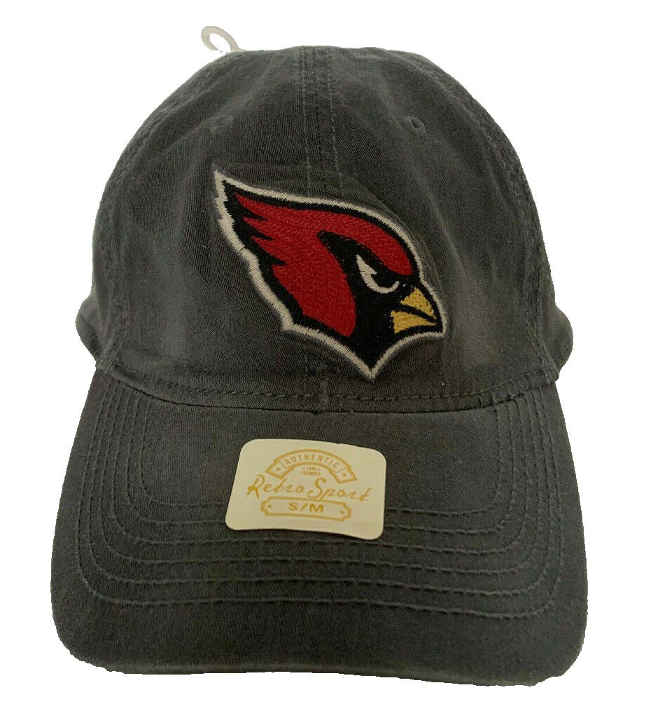 NEW! VINTAGE SPORT [S/M] Men's Arizona Cardinals NFL Golf Hat Flex Fit Cap-Grey