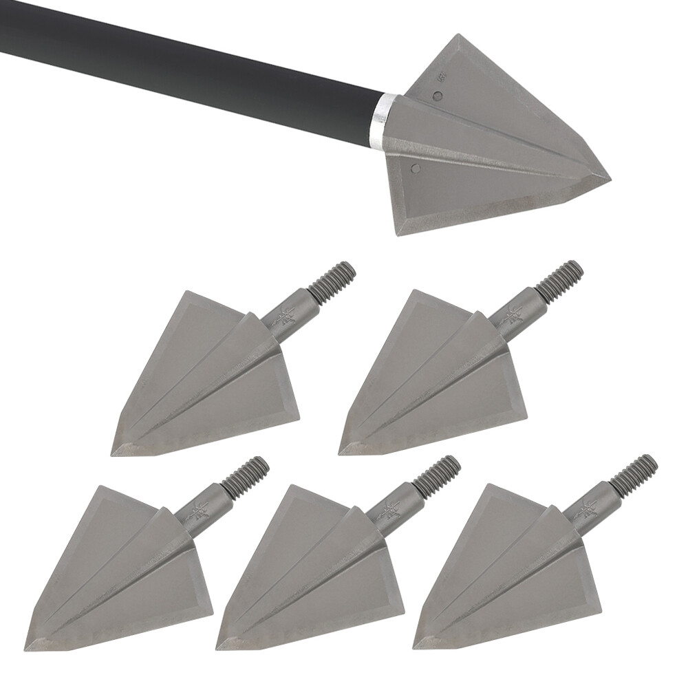 150gr Archery Hunting Arrowheads Blade Broadheads Screw Tips Points Bow Shooting