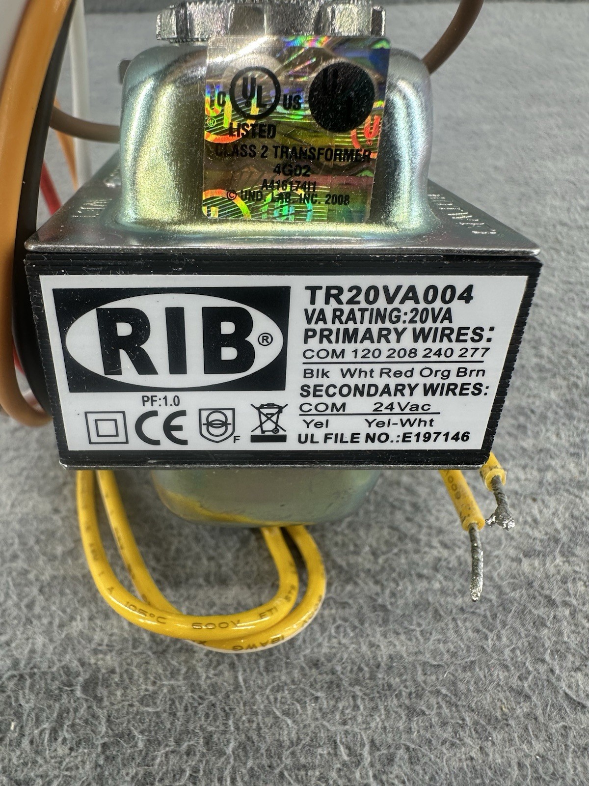 RIB TR20VA004 - Transformer 20VA 60 HZ HR