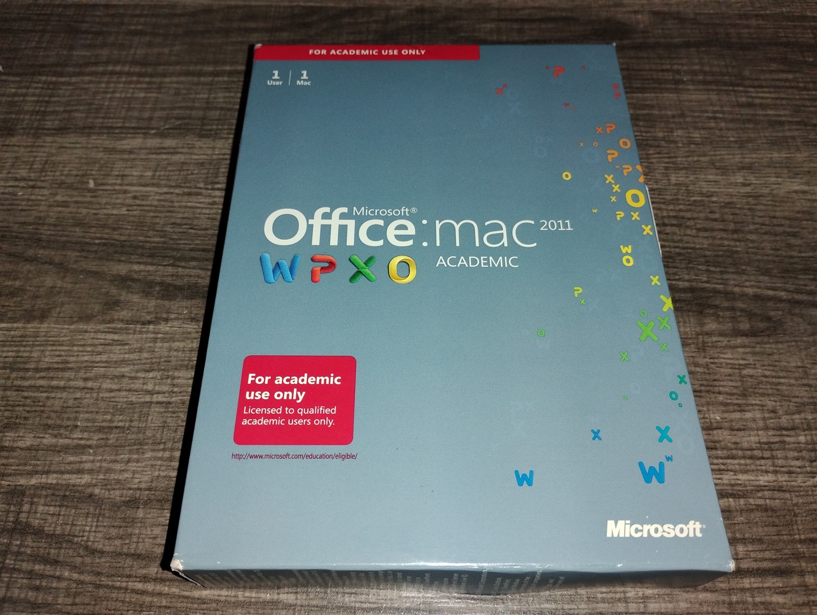 Microsoft Office Mac 2011 OS X Apple Macintosh DVD-ROM In Box With Product Key