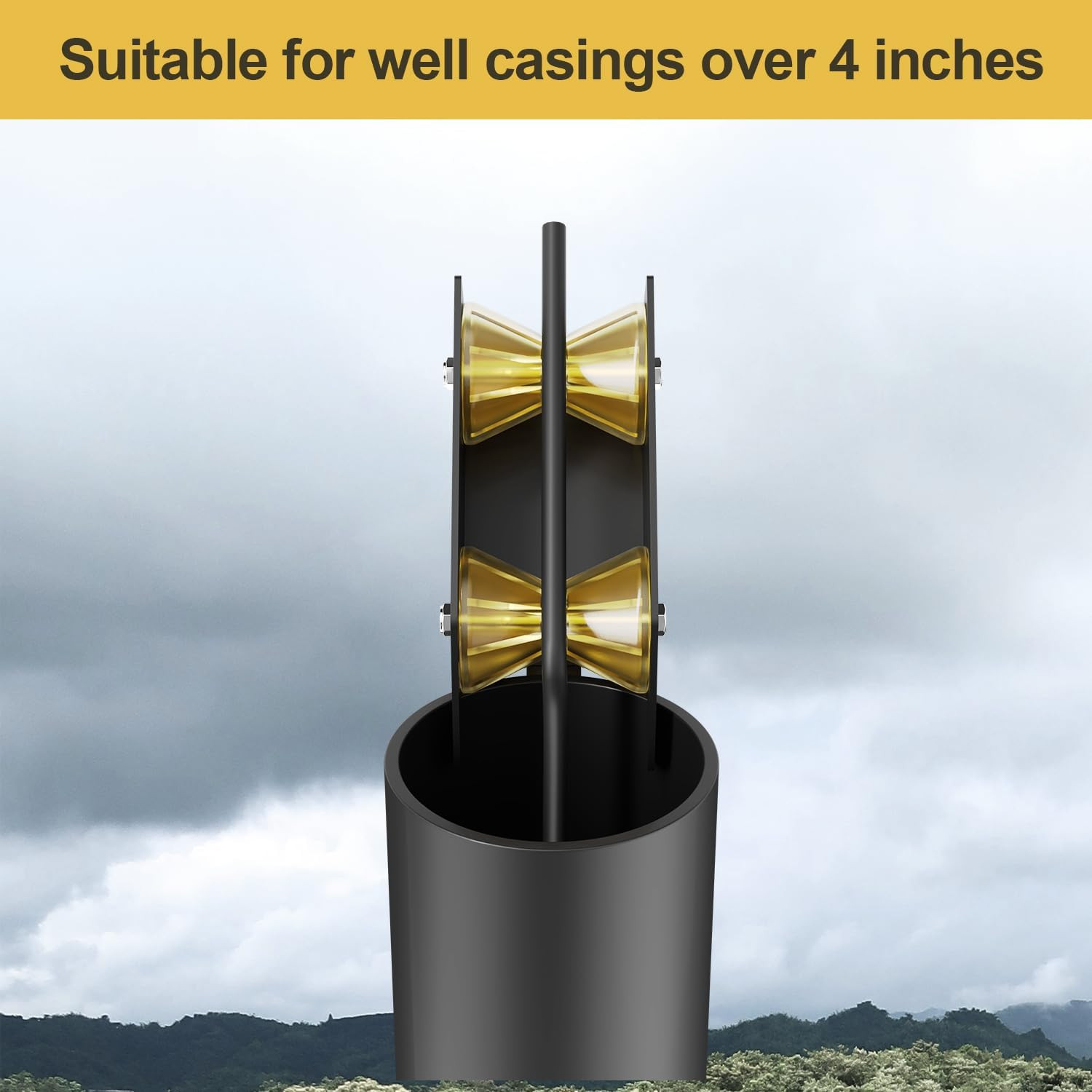 Well Pump Pulling and Installing Assist Tool, for Wire, Cable, Poly Pipe | Assis
