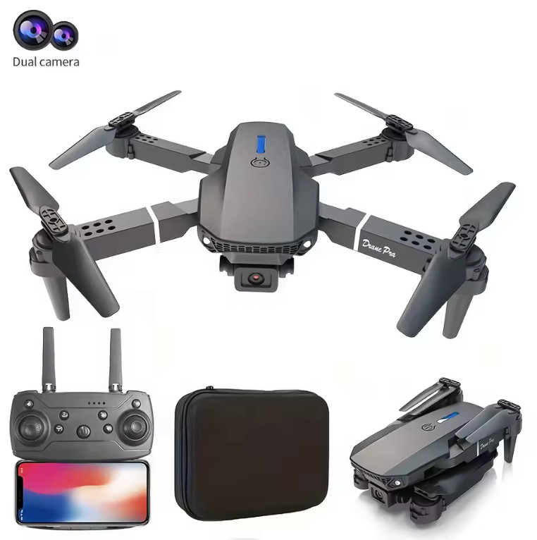 Drone 4K Professinal With Wide Angle Dual HD Camera,Foldable RC Helicopter WIFI