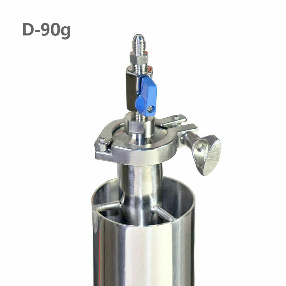90g 18" Portable Jacket Vacuum Chamber / Tube Closed Loop Extractor
