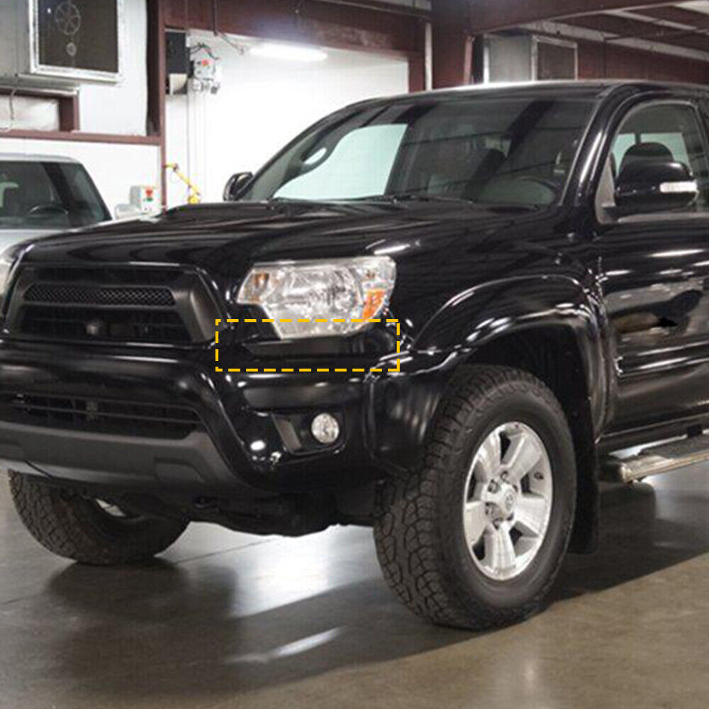 For 2012-2015 Toyota Tacoma 2pcs Front Bumper Trim Cover Headlight Filler Grill
