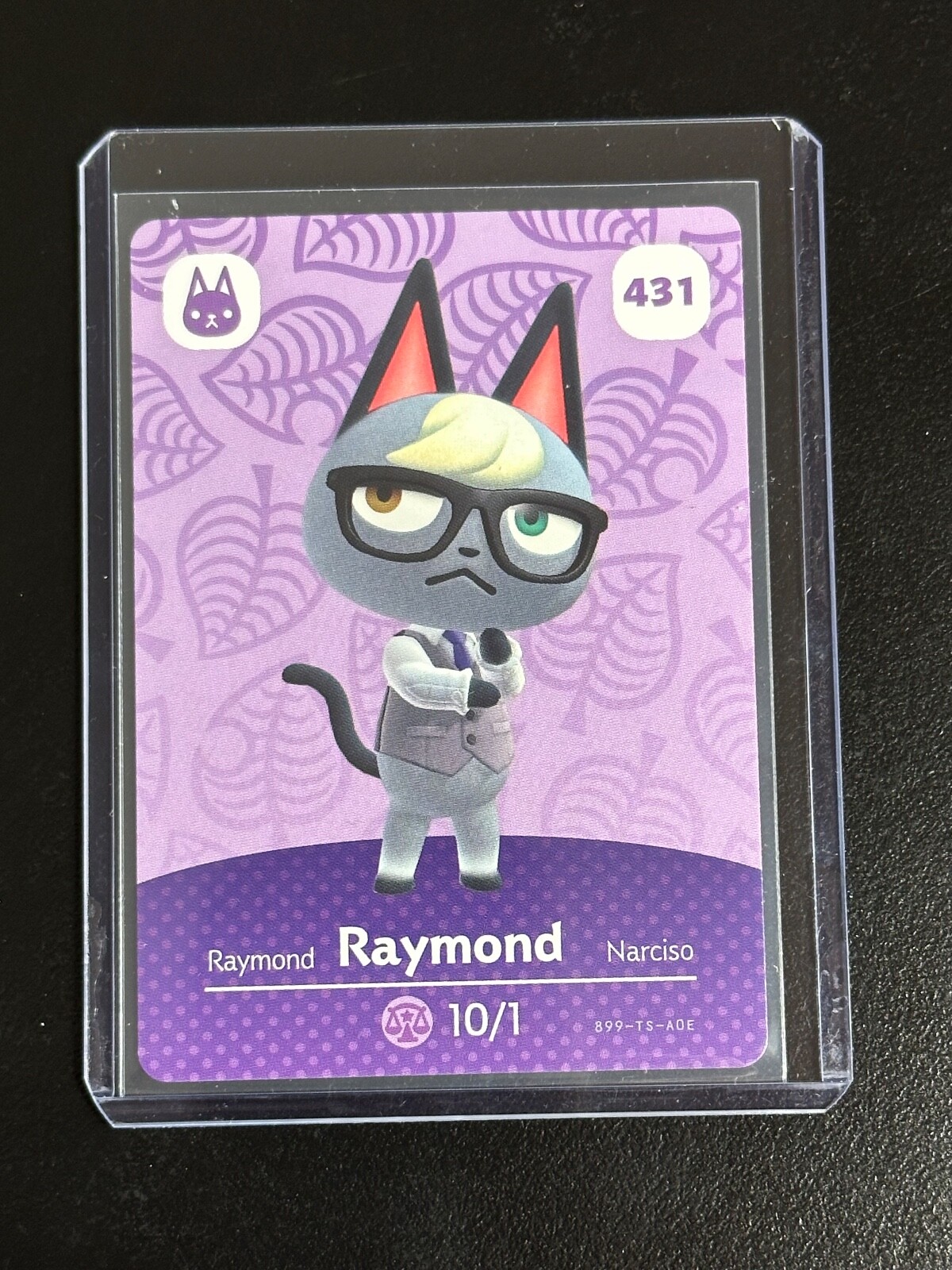 Animal Crossing Amiibo Series 5 Card 431 Raymond! Not Scanned! Mint Condition!