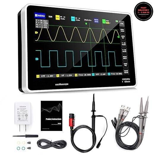 Osciloscopio Plus: osciloscopio portátil de mano con sonda de alto voltaje.neuvo