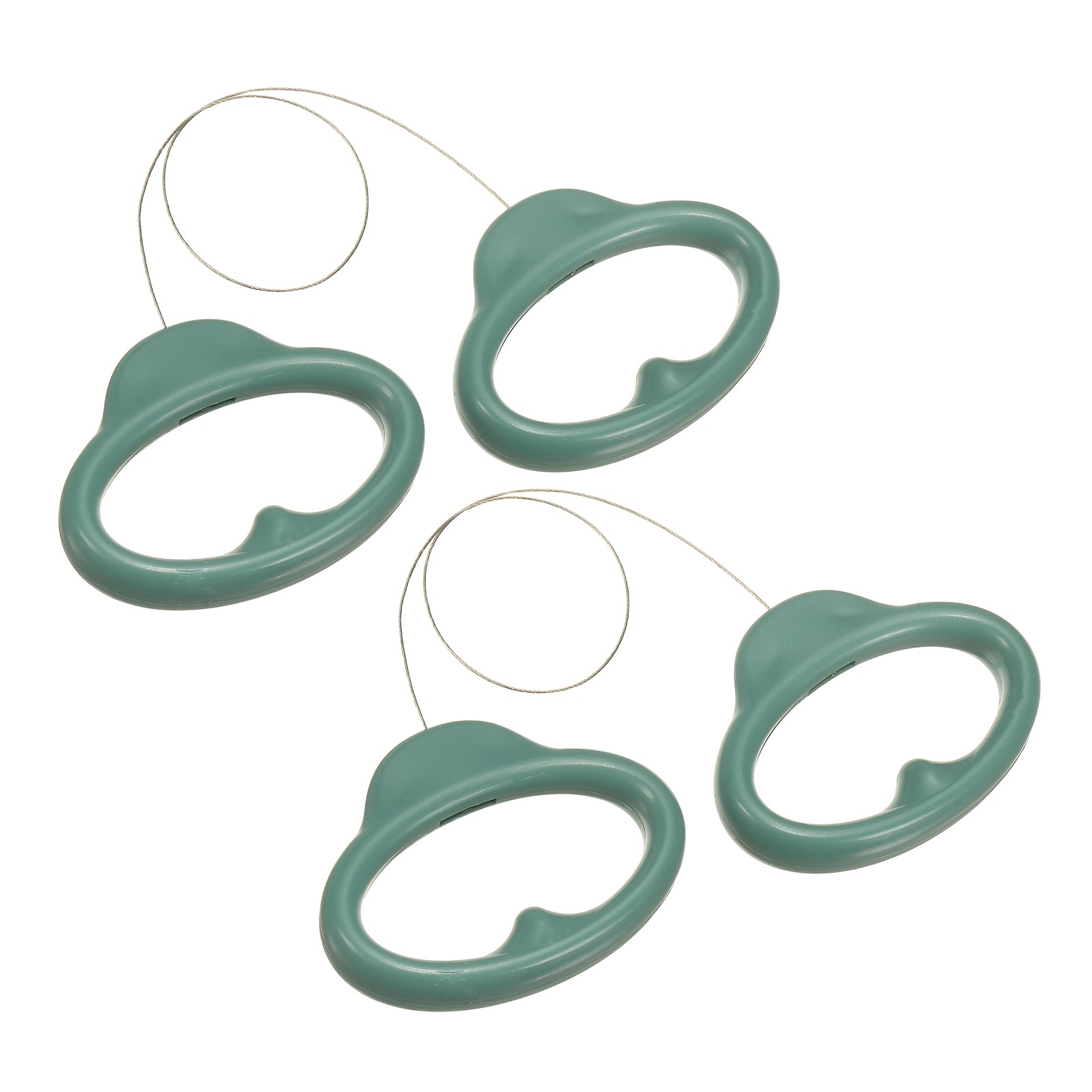 2Pcs Pottery Wire Tool, 11.8" Clay Cutter with Handle, Dark Green