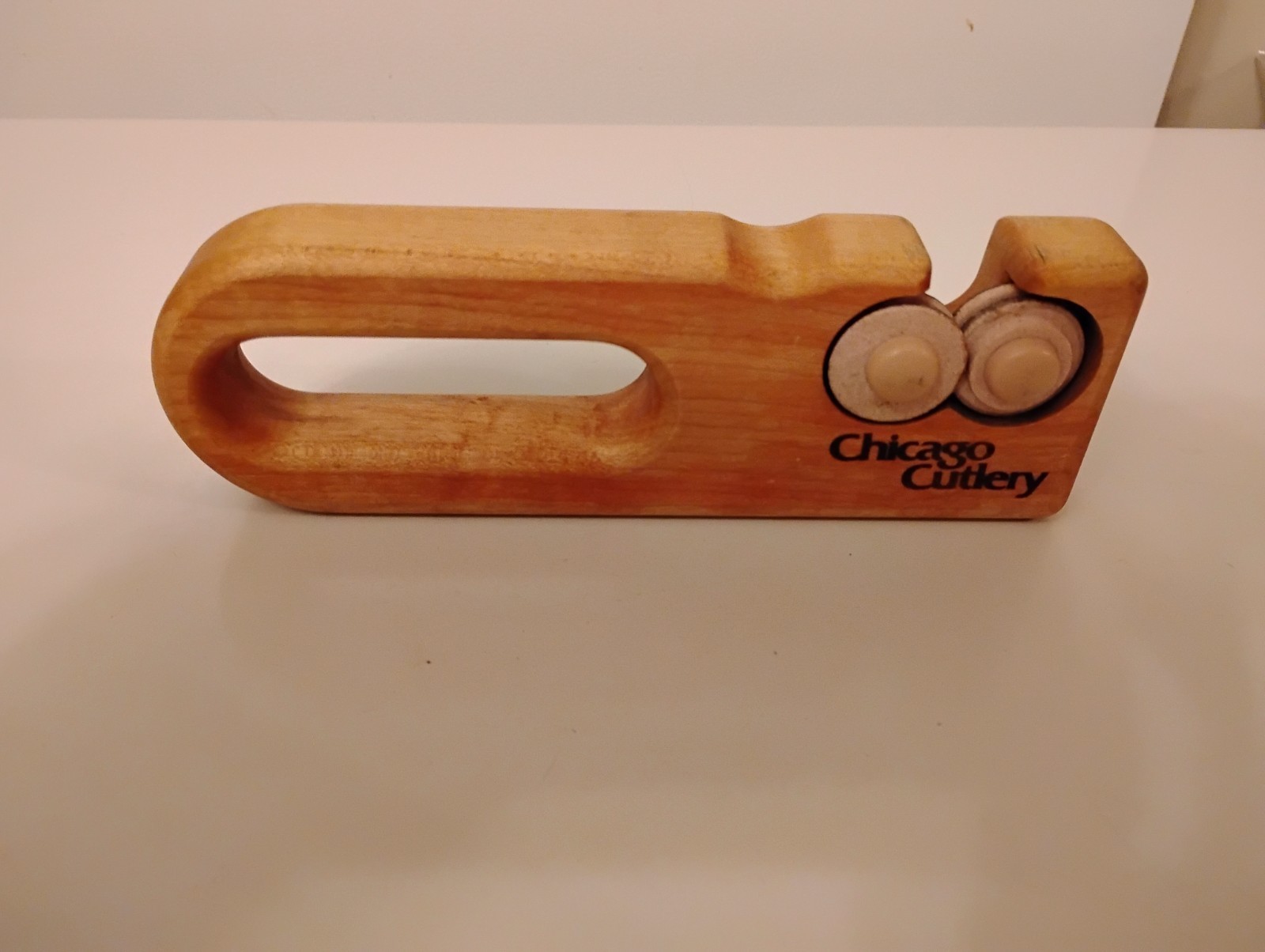 Chicago Cutlery Wooden Knife Blade Sharpener Used. Free Shipping!