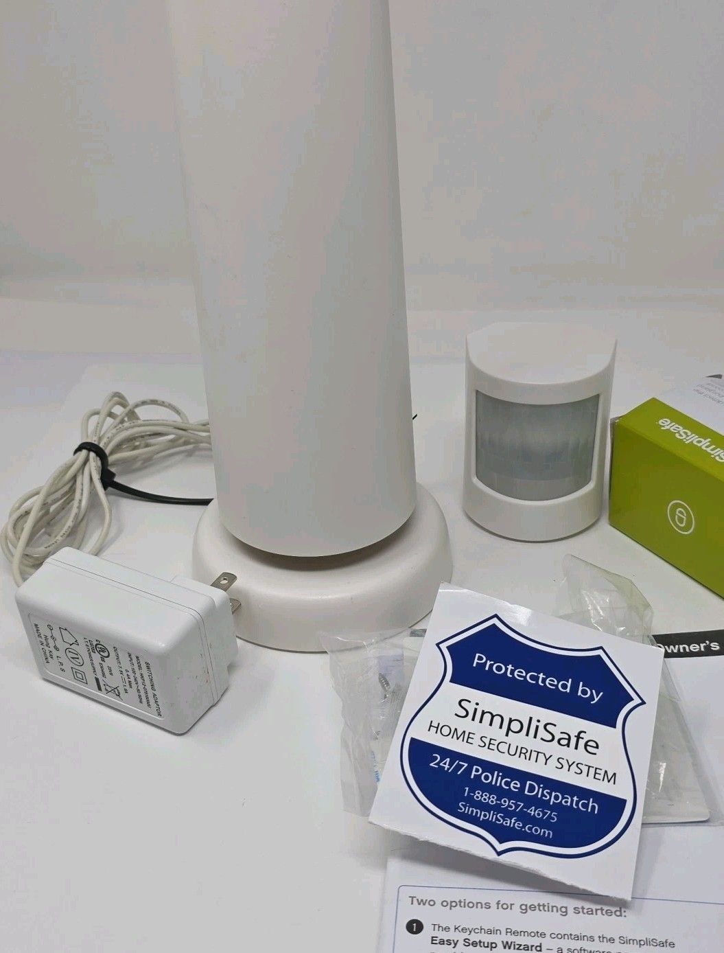 SimpliSafe Original System Base Station BS2000 - Base Unit + Adapter