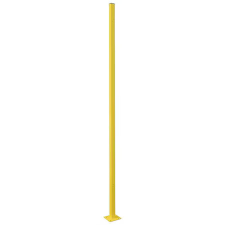 In Line Wire Partition Post, Height 8 Ft, 19N874