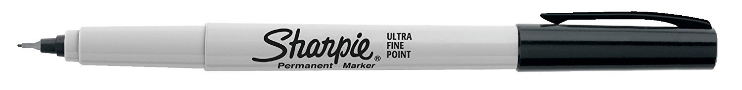 NEW Sharpie Ultra Fine Point 2 Black Permanent Markers (4 Pack)