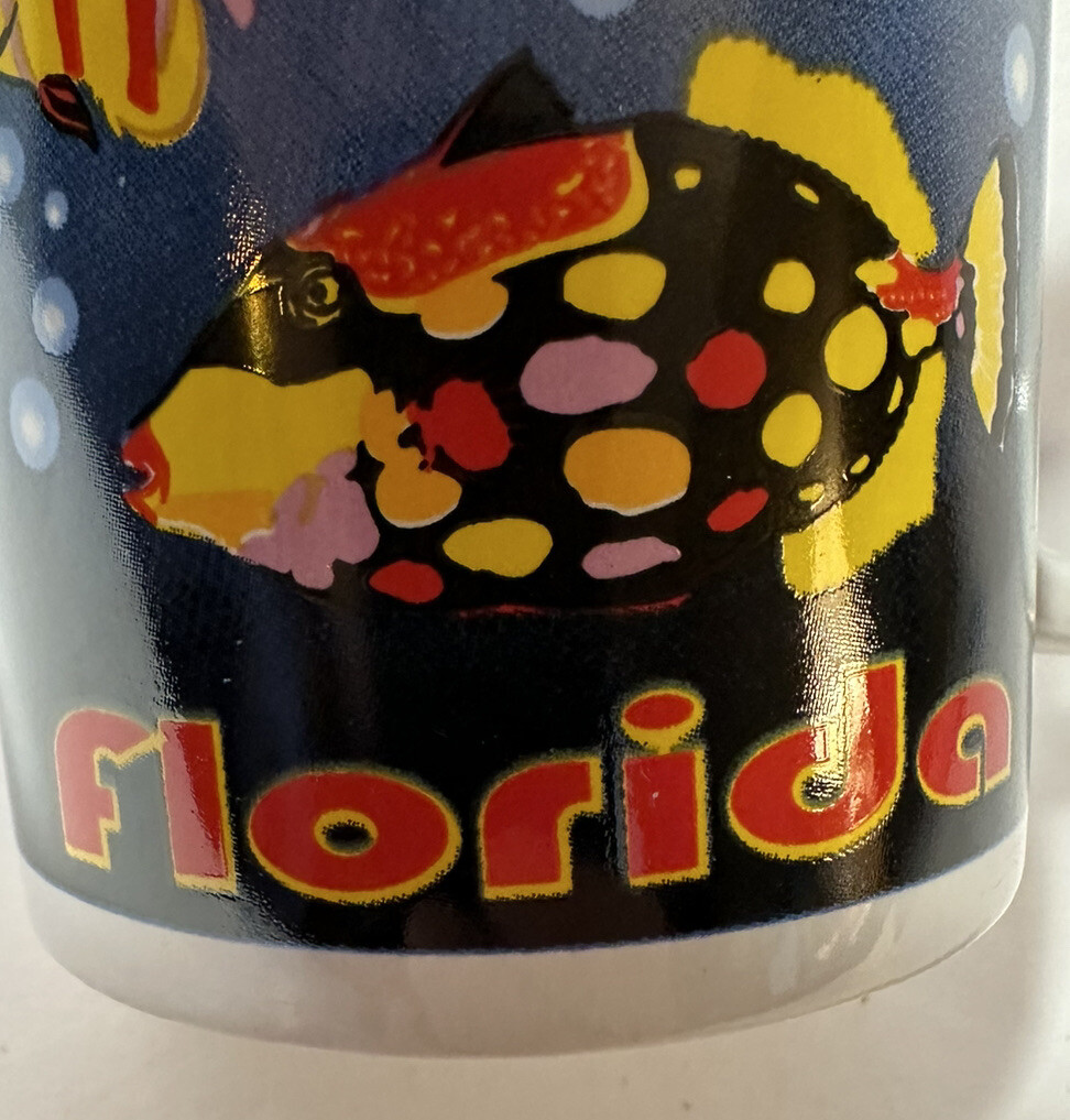 FLORIDA Coffee Mug, Fish Design (Great Condition)