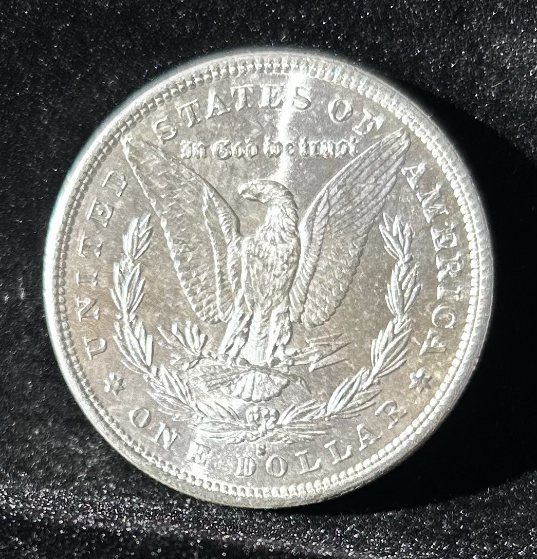 1881-S MORGAN SILVER DOLLAR, BU, Gorgeous Example