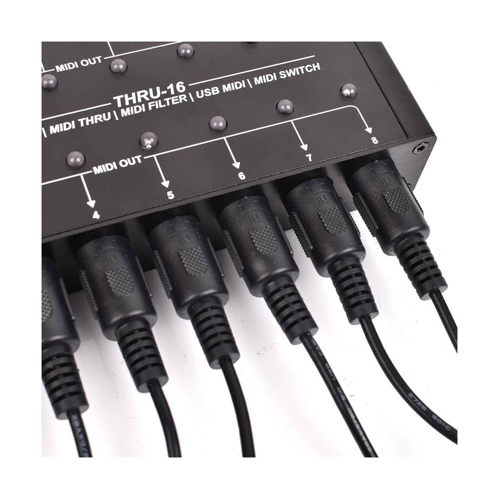 MIDI THRU-16 Box Filter and Switch 1 MIDI input into 16 MIDI outputs and each...