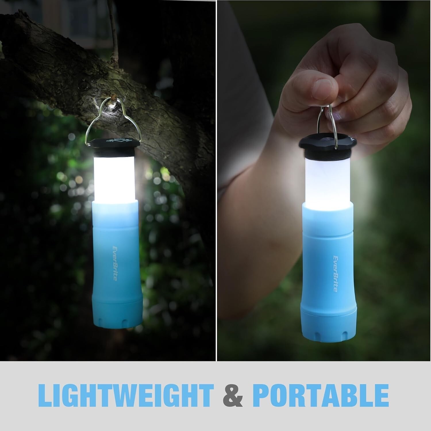 Portable 2 in 1 LED Telescopic Camping Lantern