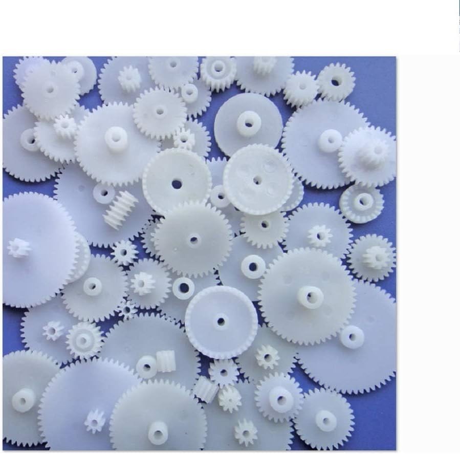 58PCS Small Gears Set Plastic Module 0.5 for DC Motor DIY Model Toys...