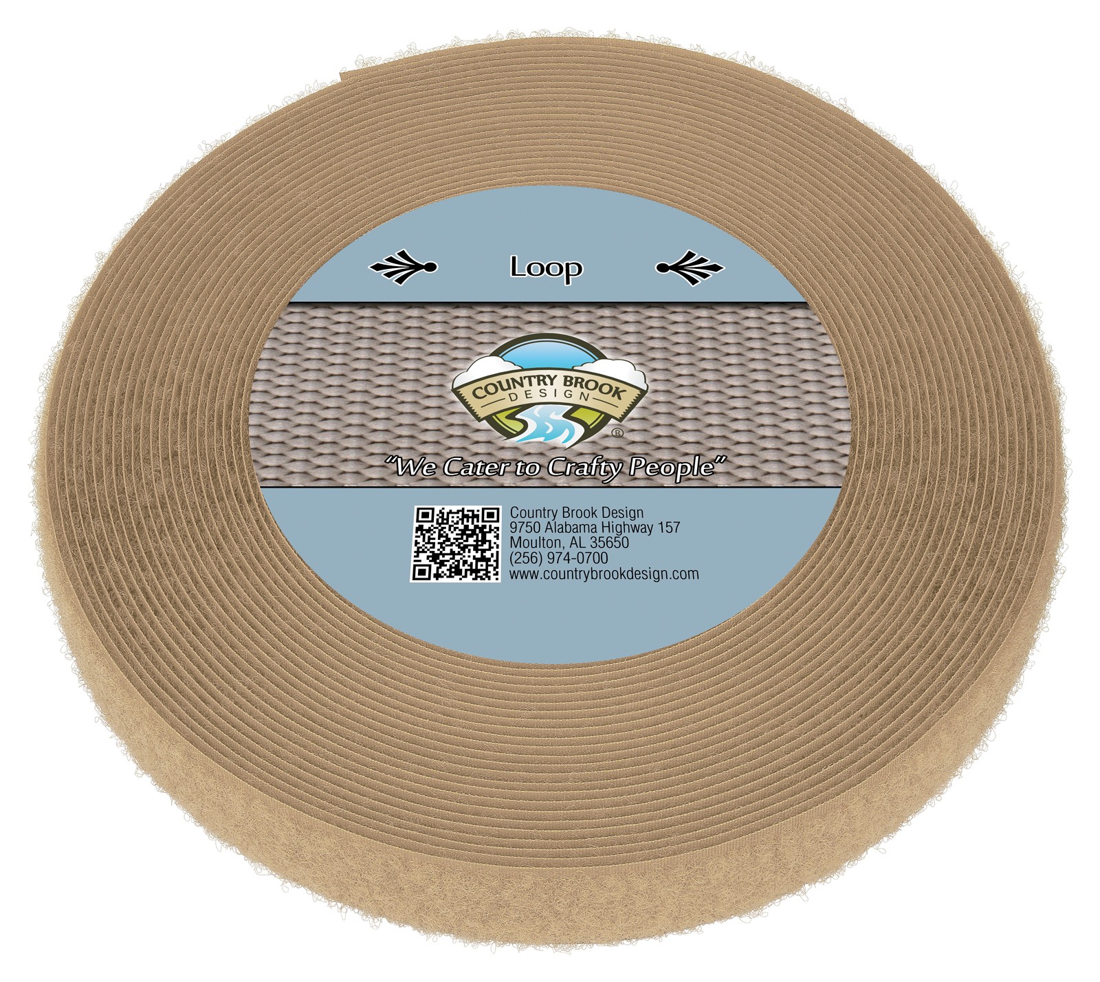 Country Brook Design | Beige Sew On Loop Only (1 inch, 3 yards)
